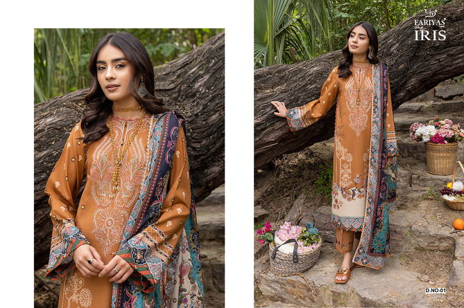 Fariyas By Iris Cotton Pakistani Dress Material Catalog